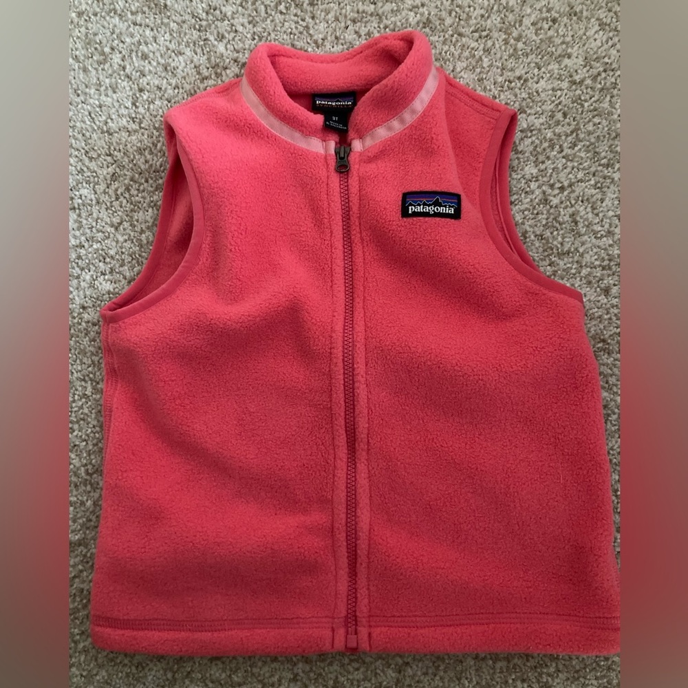 Patagonia girls synchilla fleece vest 3T
